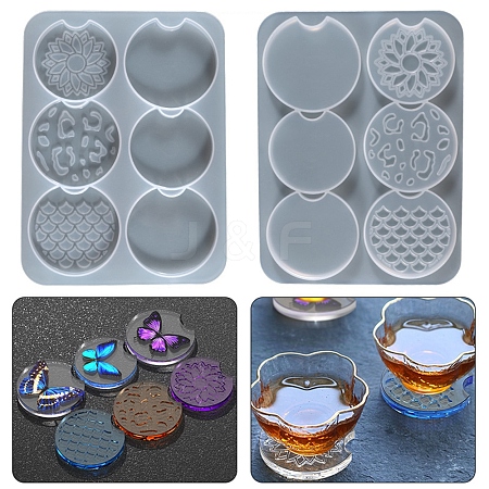 DIY Cup Mat Silicone Molds DIY-B035-12-1