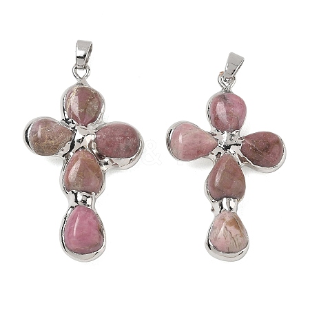 Natural Rhodonite Pendants GG-CBA9F30-02P-14-1