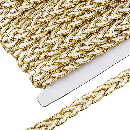 Polyester Braided Lace Ribbons OCOR-WH0105-181B-1