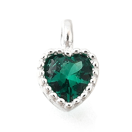 925 Sterling Silver Cubic Zirconia Charms STER-Q005-01A-C-1