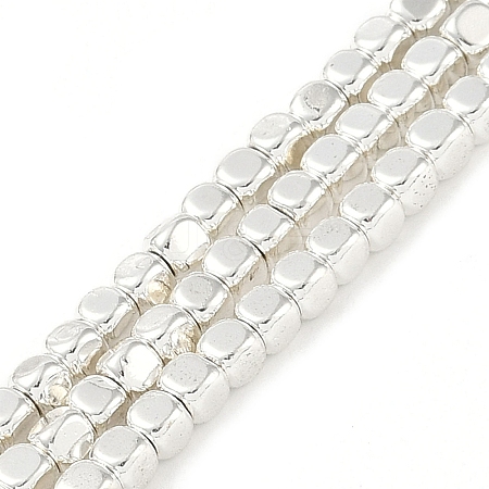 Electroplated Synthetic Non-Magnetic Hematite Beads Strands G-U003-07-1