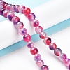 Faceted Rondelle Dyed Natural White Jade Bead Strands G-D073-01F-2