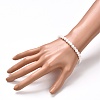 Natural Selenite Beads Stretch Bracelets BJEW-JB06620-01-3