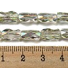 Transparent Electroplate Glass Beads Strands GLAA-G116-01A-HR03-3