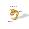 Stainless Steel Cuff Rings Fashion Jewelry for Women LV3247-6-1