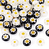 50Pcs 2 Colors Handmade Millefiori Lampwork Beads LAMP-TADJ0001-03A-2