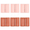 CHGCRAFT 6 Pcs 2 Colors PU Leather String Slide String Keeper DIY-CA0001-67-1