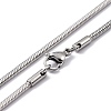 304 Stainless Steel Snake Chain Necklaces NJEW-F226-01P-03-2