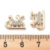 Micro Pave Clear Cubic Zirconia Pendants KK-M102-06G-3