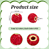72Pcs 12 Colors Polyester European Beads OPDL-PH0001-08-2