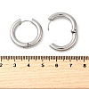 Tarnish Resistant 202 Stainless Steel Huggie Hoop Earrings EJEW-O087-08J-P-2
