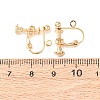316 Surgical Stainless Steel Clip-on Earring Findings STAS-H240-45G-3