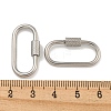 Non-Tarnish 304 Stainless Steel Screw Carabiner Lock Charms STAS-C092-04E-P-3