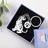 WEWAYSMILE Dog Keychain Car Keychain Pet Pendant Key-Ring Lovely Dog Key-ring Portable Metal Keychain Gift for Pet Lover Birthday Puppy Theme Party Supplies (Dalmatians) JX807A-6