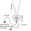 Bohemian Style 304 Stainless Steel with Acrylic Lariat Necklaces for Women FS-WG34D78-02-1
