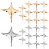 24Pcs 2 Colors Zinc Alloy Lapel Pins for Backpack Clothes JEWB-PH0001-82-1