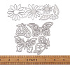 Flower & Leaf & Butterfly Frame Carbon Steel Cutting Dies Stencils DIY-TA0002-88-8