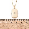 Clear Cubic Zirconia Locket Necklaces NJEW-A036-01B-3