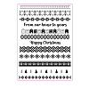 Christmas Decorative Lace Theme Clear Silicone Stamps PW-WG6A68A-01-1