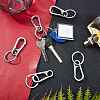 Alloy Push Gate Snap Keychain Clasp Findings KEYC-GA0001-01-6