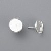 304 Stainless Steel Stud Earring Settings STAS-K131-D-01S-2