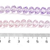 Transparent Painted Glass Beads Strands DGLA-A034-T6mm-A05-4