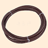 Braided Leather Cord with Core WL-CL0001-01D-6