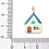 Printed Brass Pendants KK-CBA109E-09-3