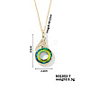 Cute and Stylish Phenix Glass Pendant Necklace ZV1349-7-1