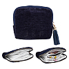Cloth Jewelry Storage Zipper Bags with Tassel for Earrings Rings Bracelets Necklaces AJEW-WH0596-664B-1