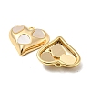 Brass Pendants with Shell KK-H460-13G-2