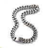 304 Stainless Steel Cuban Link Chain Necklaces NJEW-P288-14P-1