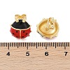 Brass Stud Earrings EJEW-C134-02G-5