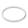 304 Stainless Steel Simple Roung Ring Bangles for Women BJEW-F461-01G-P-2