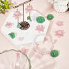 24Pcs 7 Styles Simulation Lotus/Lotus Leaf Acrylic Bead Caps FIND-DR001-42-4