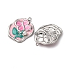 304 Stainless Steel Enamel Pendants STAS-P406-26A-P-2