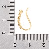 Rack Plating Brass Cubic Zirconia Earring Hooks KK-S374-05G-01-3