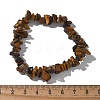 Unisex Chip Natural Tiger Eye Beaded Stretch Bracelets BJEW-S143-02-7