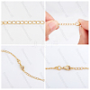 Beebeecraft 18Pcs 3 Colors Long-Lasting Plated Brass Chain Extender FIND-BBC0001-21-4