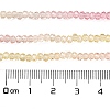 Transparent Painted Glass Beads Strands X1-DGLA-A034-T1mm-A09-3