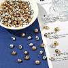 200Pcs 2 Colors CCB Plastic Beads CCB-YW0001-71-4