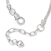 Alloy Snake Chain Charms Bracelets BJEW-JB11448-02-4