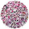 Gothic Pink Skeleton PP Waterproof Stickers PW-WG64FFD-01-2