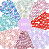 160Pcs 8 Colors Handmade Luminous & Gold Foil Lampwork Beads LAMP-CJ0001-38-3
