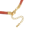 4MM Round Nylon Cotton Cord Necklaces Making NJEW-C106-02G-10-3