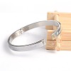 304 Stainless Steel Bangles BJEW-H0003-23A-3