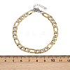 304 Stainless Steel Figaro Chain Bracelets for Women BJEW-G757-15GP-5