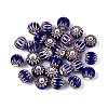 Handmade Millefiori Glass Round Beads LA-N002-10B-1