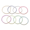8Pcs Glass Seed Bead Stretch Bracelets for Women BJEW-JB13375-2