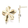 Brass Stud Earring Findings X-KK-T056-24G-NF-2